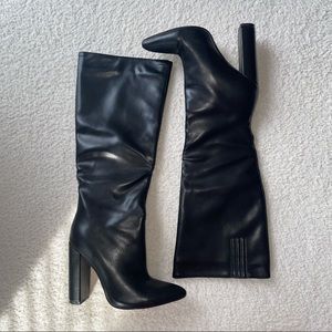 knee high black boots from plt 🖤